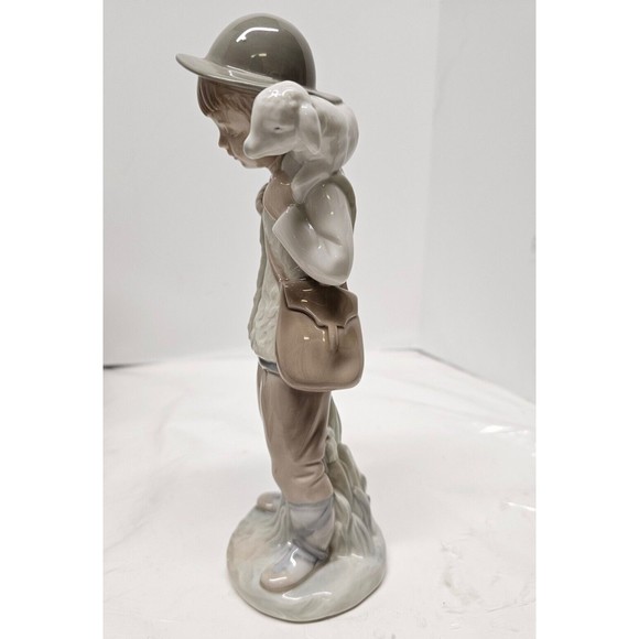 Young Shepherd Boy Lamb Zaphir Spain Vintage Figurine By Lladro - Picture 4 of 13